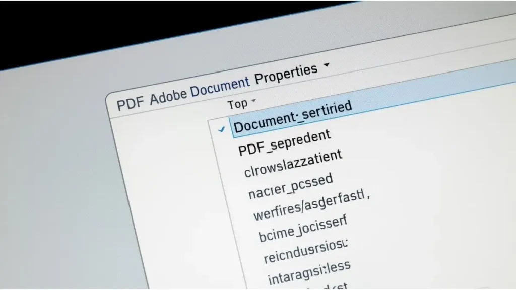 How to check PDF metadata in Adobe Acrobat before sending document
