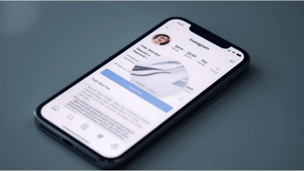 Instagram upload screen showing metadata removal concept