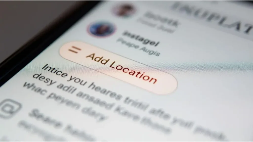 Instagram Add Location option during post creation