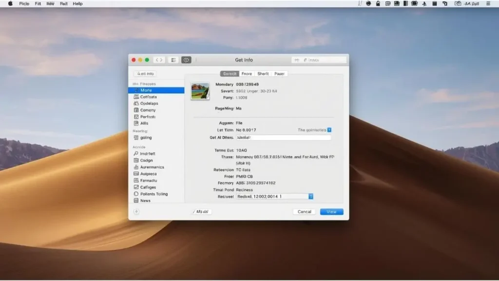 macOS Finder Get Info panel displaying image metadata